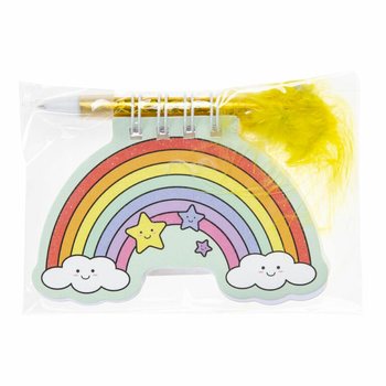 Bloco de Notas Arco-&Iacute;ris com Caneta (12 un.)
