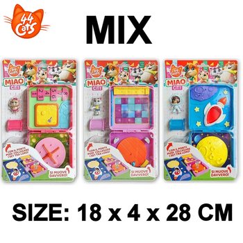 44CATS MIAO CITY EM BLISTER - DIM: 18x4x28 CM - SORTIDO (40 un.)