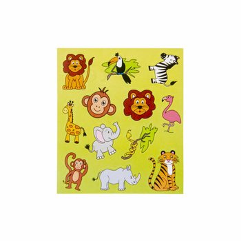 AUTOCOLANTES FUN &ndash; MODELO: ANIMAIS DA SELVA (120 un.)