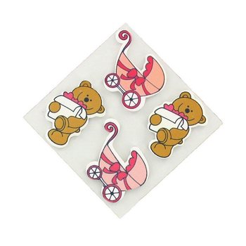 Autocolantes Decorativos - Cor-de-Rosa Bebé (20 un.)