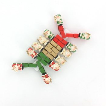 12 MOLAS DE ROUPA PAI NATAL (12 un.)