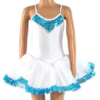 TUTU BRANCO/AZUL PARA CRIANÇAS - TAMANHO 6
