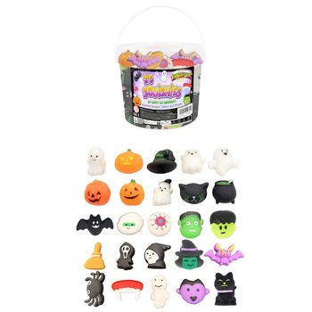 MIX DE FIGURAS SQUISHY DE HALLOWEEN EM BALDE (25 un.)