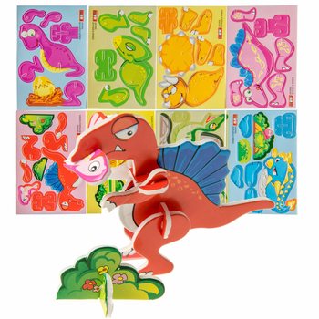 Puzzles 3D de Dinossauros (48 un.)