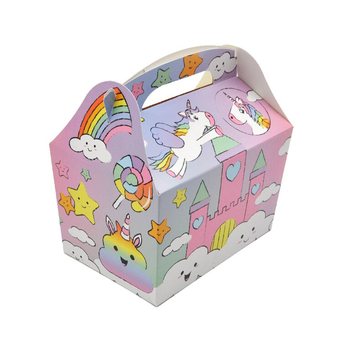 CAIXA DE MENU MODELO: UNICÓRNIO - Dim. 18.5x12x19 CM - FOODBOX - KIDSBOX (24 un.)
