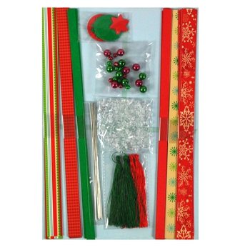 Kit de Artesanato Bolas de Natal Suspensas Grandes (12 un.)