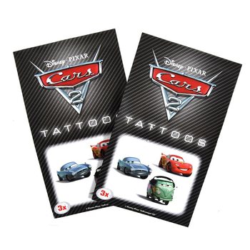 Set de 3 Tatuagens Disney Cars 2 para Crianças (50 un.)