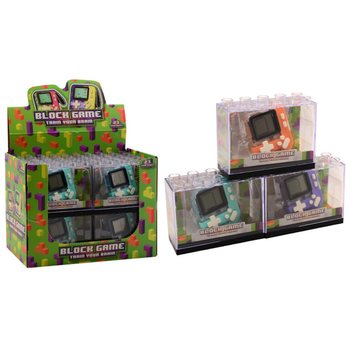 CONSOLA DE JOGOS DE BLOCOS - CORES MISTAS - EM EXPOSITOR (12 un.)