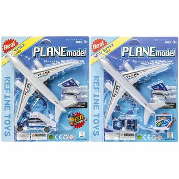 Conjunto de brinquedos Avi&atilde;o de Aeroporto em cart&atilde;o