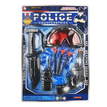Set de Jogo de Pol&iacute;cia com &Oacute;culos e Pistola de Ventosas (6 un.)