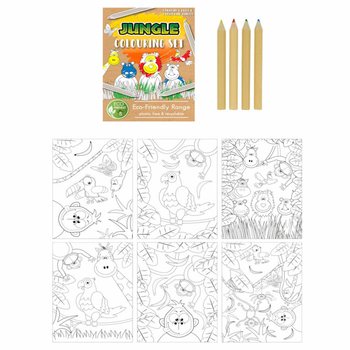 ECOL&Oacute;GICO &ndash; Conjunto de Desenho Animais da Selva (25 unid.)