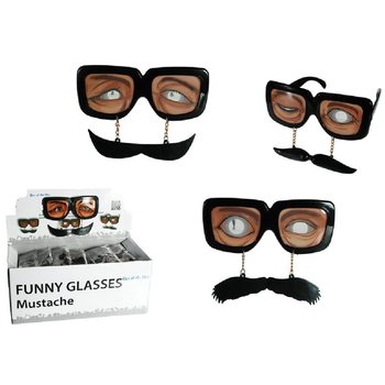 ÓCULOS DIVERTIDOS COM BIGODE EM DISPLAY (36 unid.)