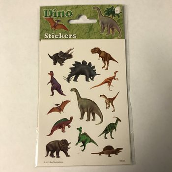 FOLHAS DE AUTOCOLANTES: DINOSSAURO, 16 x 9 cm (10 un.)
