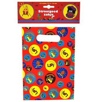 10 Sacos de guloseimas de Sinterklaas / S&atilde;o Nicolau 22 x 16 cm (6 unidades)