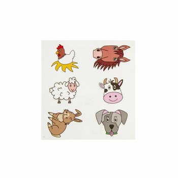 TATUAGENS DIVERTIDAS - ANIMAIS DA QUINTA (96 unidades)