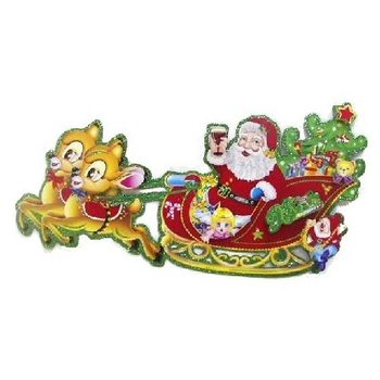 PLACAS DECORATIVAS DE 2 PE&Ccedil;AS - TREN&Oacute; (1 un.)