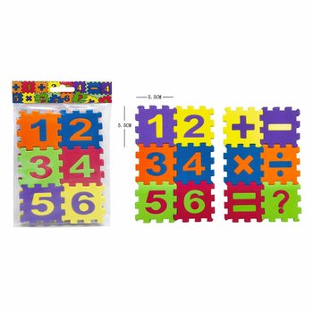 JOGO DE PUZZLE DE MATEM&Aacute;TICA EM ESPUMA