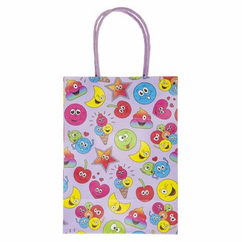 Sacos de Presente de Papel Smiley - 16x9x22 cm (12 unidades)