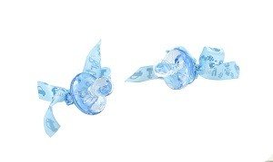 CHUPETA DECORATIVA - AZUL BEBÉ (12 un.)