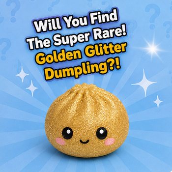 RAGE - Squishy SUGAR EDITION Dumplings Bun GRANDE (8.5 x 8.5 x 4.8 cm) - Brinquedo Fidget Viral 2026 (12 un)