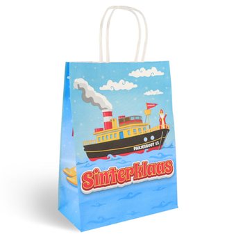 Sacos de Presente em Papel de São Nicolau (Sinterklaas) - 16x8x22 cm (12 unidades)