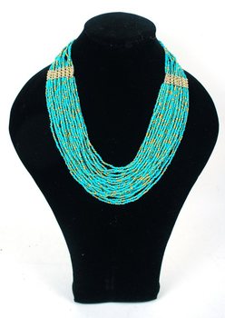 Colar de Luxo Turquesa (Estilo Ibiza, 1 un.)