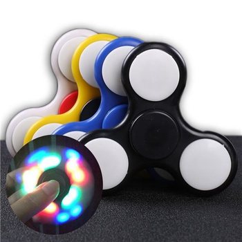 FIDGET SPINNERS LED COM ILUMINAÇÃO ***TENDÊNCIA 2017*** (17 luzes)
