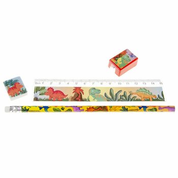 Conjunto de Desenho Dinossauro de 4 Pe&ccedil;as (24 un.)