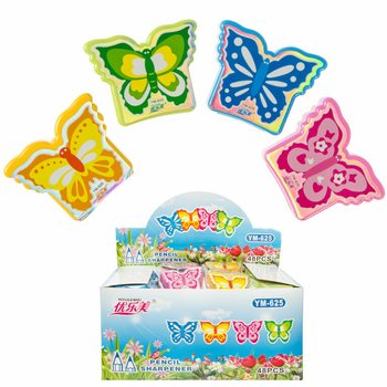 AFIA-LÁPIS BORBOLETA, CORES MISTAS EM EXPOSITOR (48 un.)