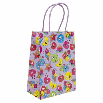 Sacos de Presente de Papel Smiley - 16x9x22 cm (12 unidades)