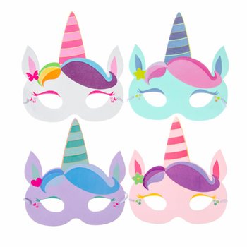 Máscaras de Espuma Unicórnio Mix (48 un.)