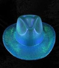 CHAP&Eacute;U DE COWBOY COM GLITTER - AZUL (6 un.)
