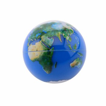Bola de Purpurina Globo Terrestre &Oslash;6,5 cm em Expositor (12 unidades)