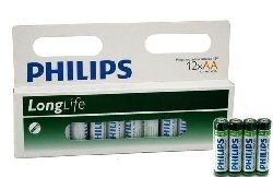 12x PILHAS "PHILIPS - SUPER HEAVY DUTY" AA - LONGLIFE (12 un. Blister)