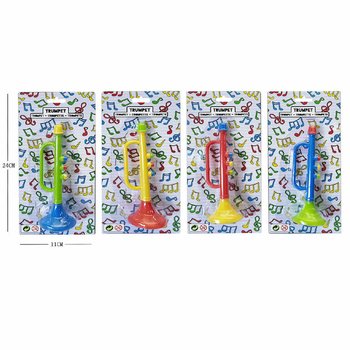 Trombetas em Cart&atilde;o - 15 cm - Cores Sortidas
