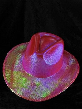 Chap&eacute;u de Cowboy com Purpurina - Vermelho