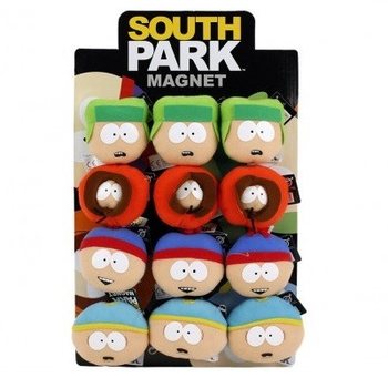 ÍMANES DE PELUCHE SOUTH PARK, 7CM, EM EXPOSITOR (12 un.)