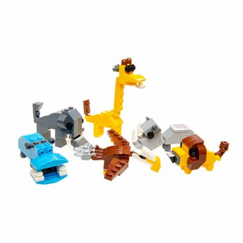 Blocos de Constru&ccedil;&atilde;o Brick em Ovo - Mix Animais da Selva (12 un.)