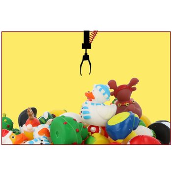 Mix Patinhos de Natal 6cm (12 unidades) - Brindes Festivos