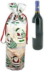Saco de Luxo para Garrafa de Vinho de Natal (12 un)