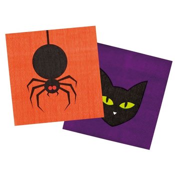 Conjunto de Guardanapos de 12 Peças - Modelo: Aranha & Gato (6 conj.)