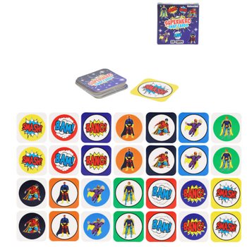 PEQUENOS JOGOS DE MEM&Oacute;RIA - MODELO: SUPER-HER&Oacute;I - EM DISPLAY (64 unid.)