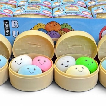 RAGE - Squishy MINI&rsquo;S EDITION Dumplings de Massa PEQUENO (5.3 x 5.3 x 4.1 cm) Fidget Toy Viral 2026 (24 un.)