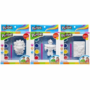 Pintura de Figuras 3D - Le&atilde;o / Rob&ocirc; / Borboleta (6 un.)