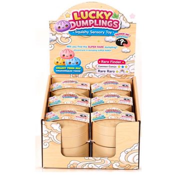 RAGE - LUCKY DUMPLINGS - Squishy Bun Dumplings GRANDE Dim. 8.5 x 8.5 x 4.8 Cm - EM DISPLAY (12 un.)