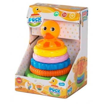 SET DE ARGOLAS DE EMPILHAR PATO COM SOM, Para crianças a partir de 0 meses (6 un.)