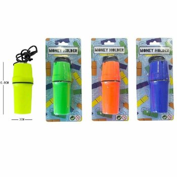 Tubo Porta-Dinheiro em Cart&atilde;o - Cores Sortidas (12 unidades)