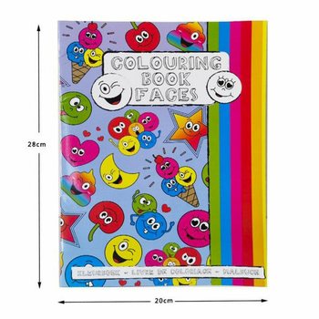 Livro de Colorir A4 Smiley com Autocolantes (12 Unidades)