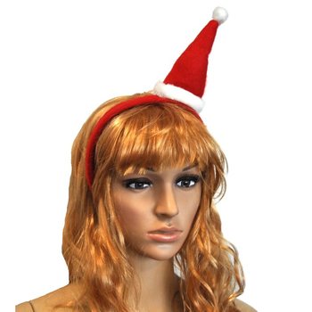 DIADEMA DE GORRO DE NATAL PARA CRIAN&Ccedil;AS (12 unid.)