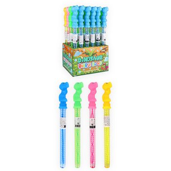TUBO DE BOLHAS DE SAB&Atilde;O GIGANTE 35 CM - DINOSSAURO EM DISPLAY (24 unid.)